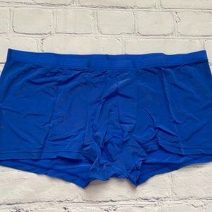 YuKaiChen Blue Trunks Underwear Silk Boxer